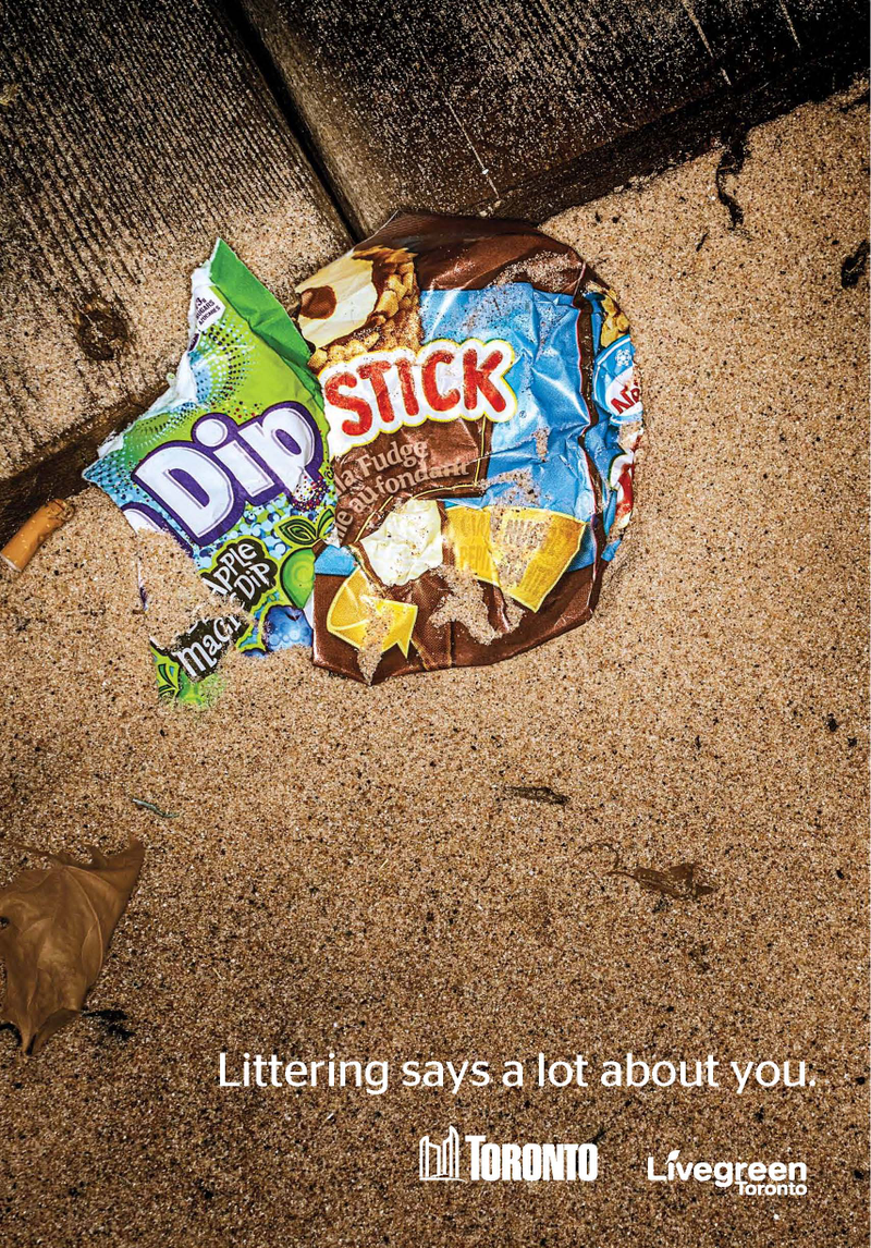 Illustration for article titled Clever ads piece together trash to make fun of people who litter